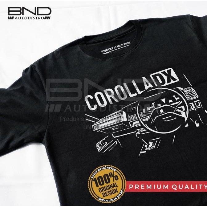 Kaos Corolla DX Dashboard Interior _ Kaos Mobil Retro Kaos otomotif
