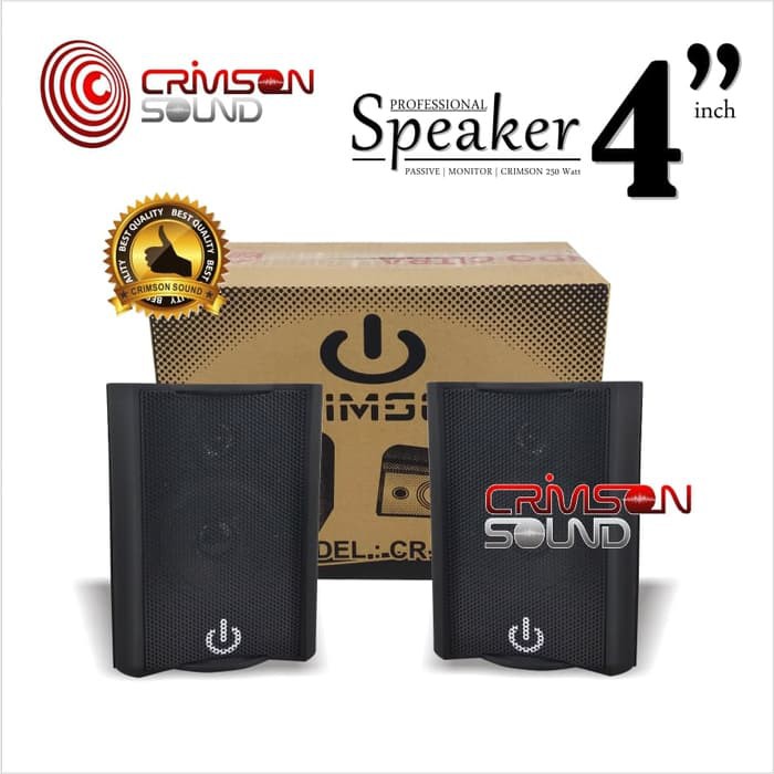 SPEAKER PASIF CRIMSON CR-402 2 WAY MONITOR - 4 INCH