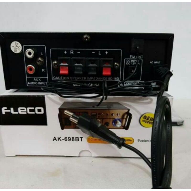 COD Amplifier Power Amplie Fleco F-698BT USB AC DC Bluetooth murah