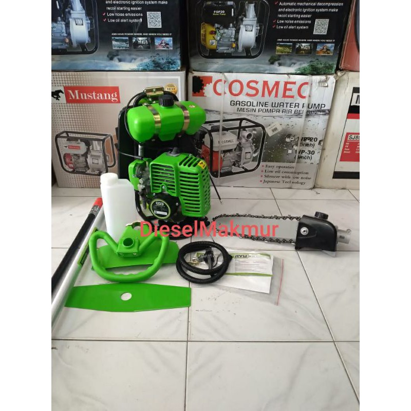 Paket Ryu Mesin Potong Rumput + Chainsaw Mini