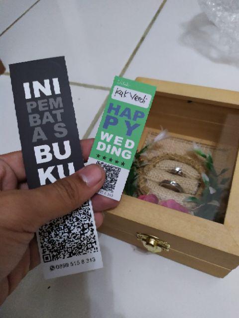 Kotak Cincin Kayu + Bunga Untuk Seserahan/ Kcb