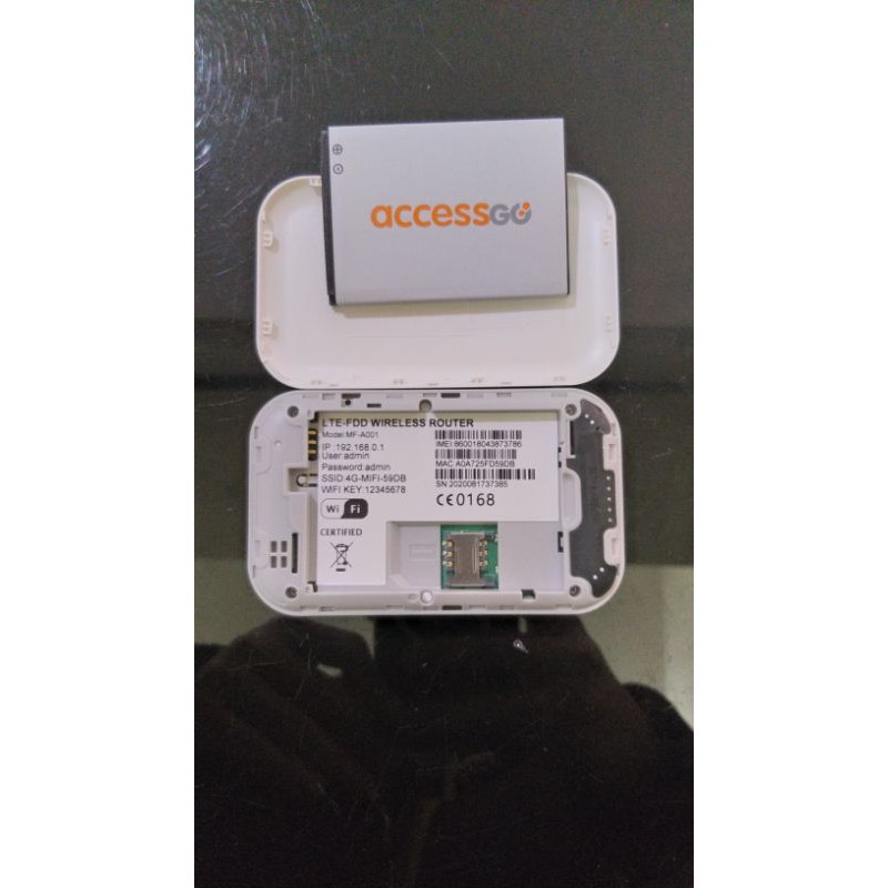 Modem MiFi 4G LTE 500Mbps AccessGo MF-A001 UNLOCK ALL OPERATOR / PORTABLE WIFI HOTSPOT