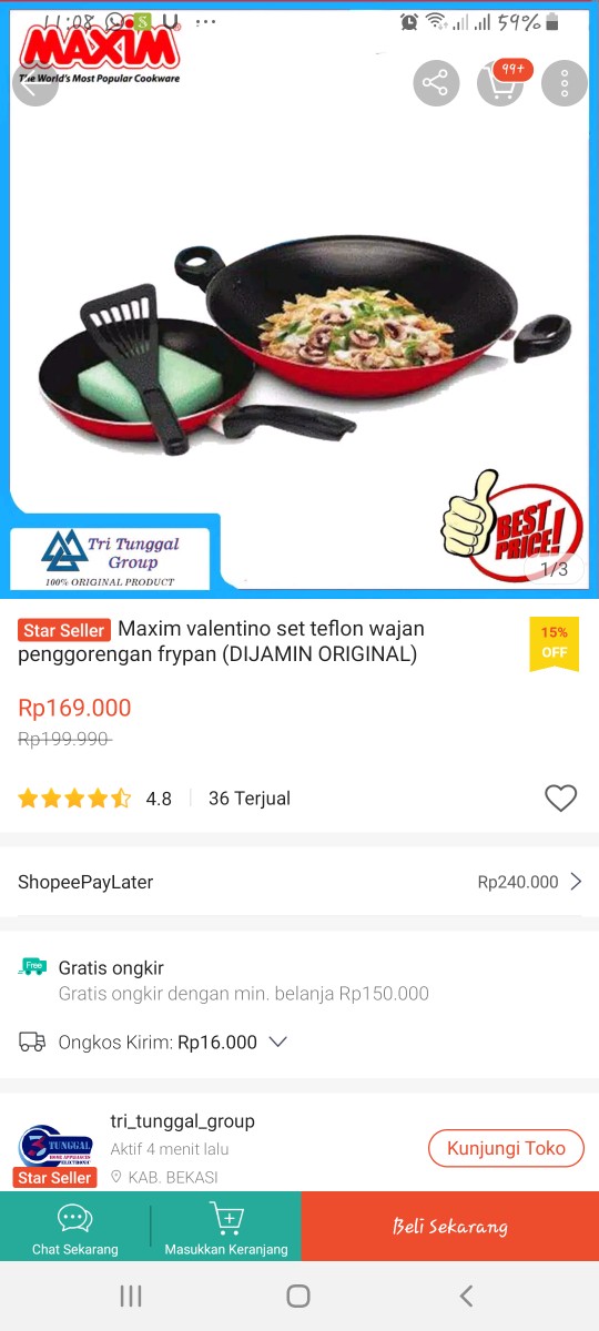 Maxim Venice Deluxe Panci Set [5 Pcs] / Venice Panci Set Deluxe Maxim