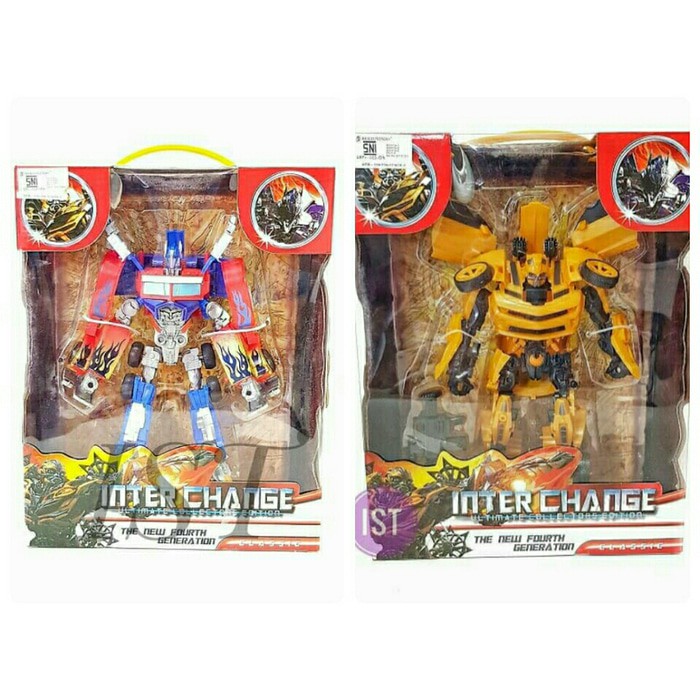 mainan bumblebee and optimus prime