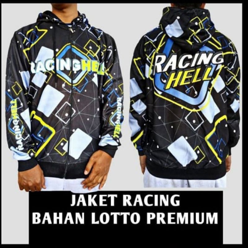 jaket racing hell jaket motor racing line