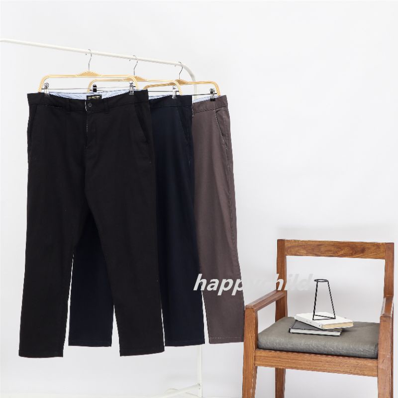 Celana Chino Panjang Pria Stretch 3% Happychild