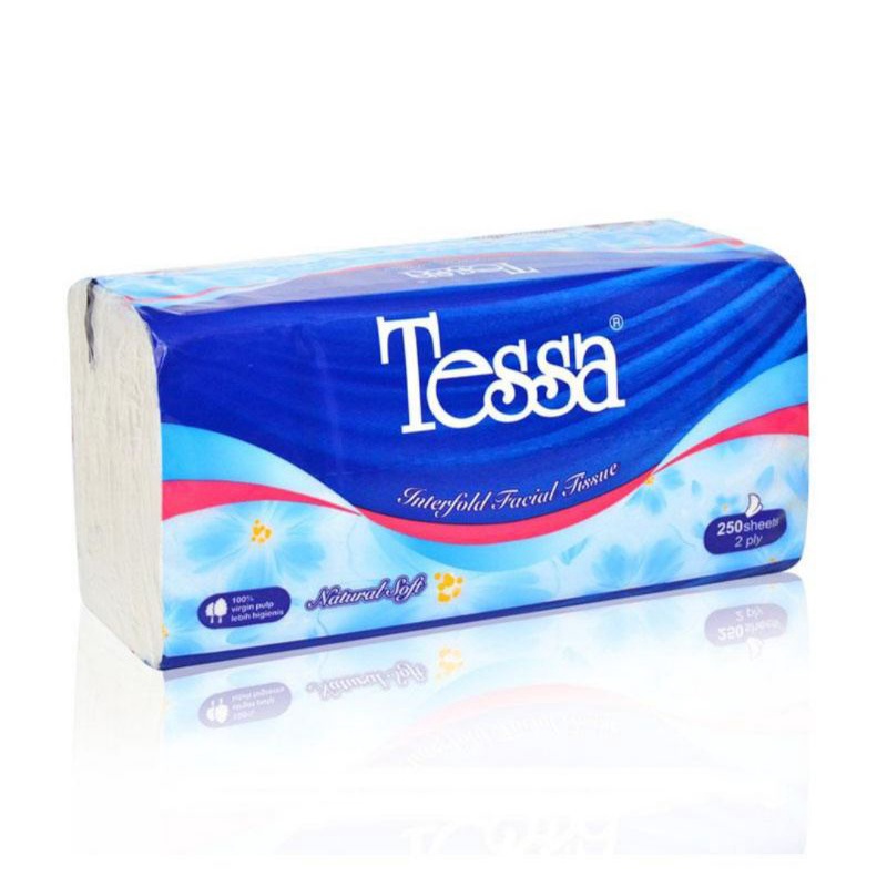 Tisu Tessa Facial 250 sheets 2 ply Promo Tissue Tissu Wajah tokozifa25