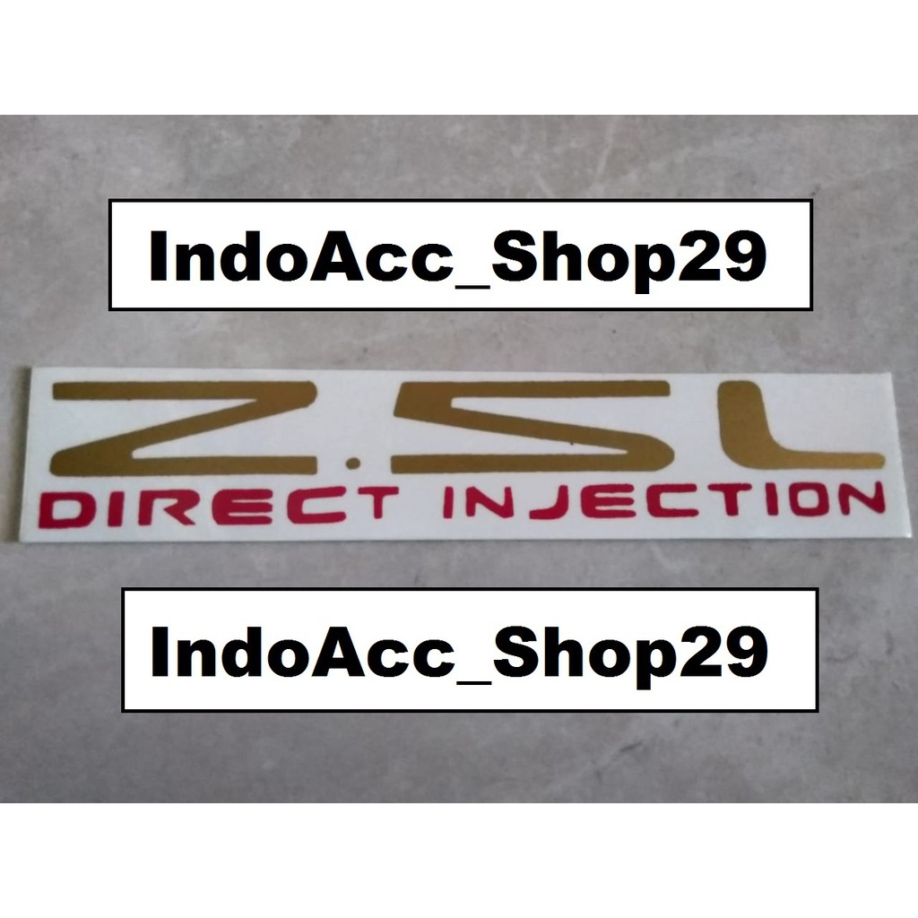 Stiker 2.5L Direct Injection