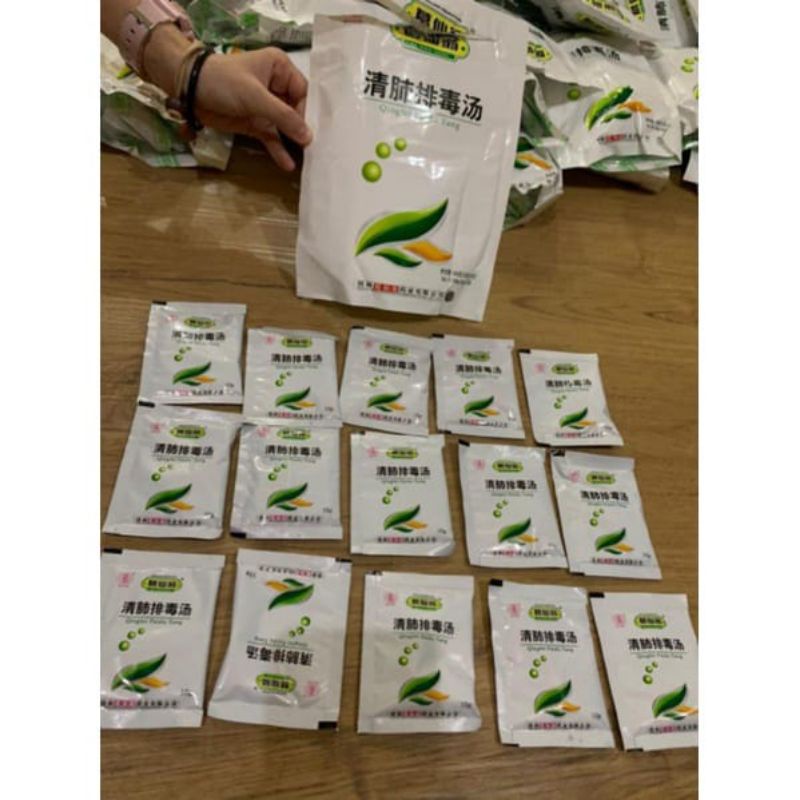 QING FEI PAI DU TANG ASLI (ISI 1 BUNGKUS 15 PCS TEH) RAMUAN TEH HERBAL DETOX PARU², BATUK MALAYSIA