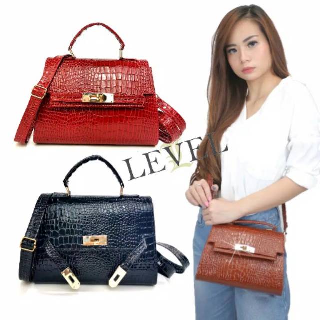 PROMO TERLARIS HARGA TERMURAH/TAS LEVEL LADY TOP HANDLE  MEWAH - TAS WANITA