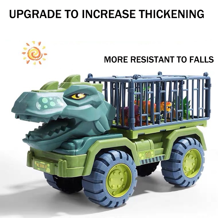 Dinosaur Truck Toy Car Transporter Carrier Set include Dinosaur Figures &amp; Egg Playset Toy Gift