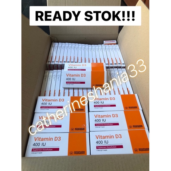 Vitamin D3 iu 400Novapharin  ( 1 Box )
