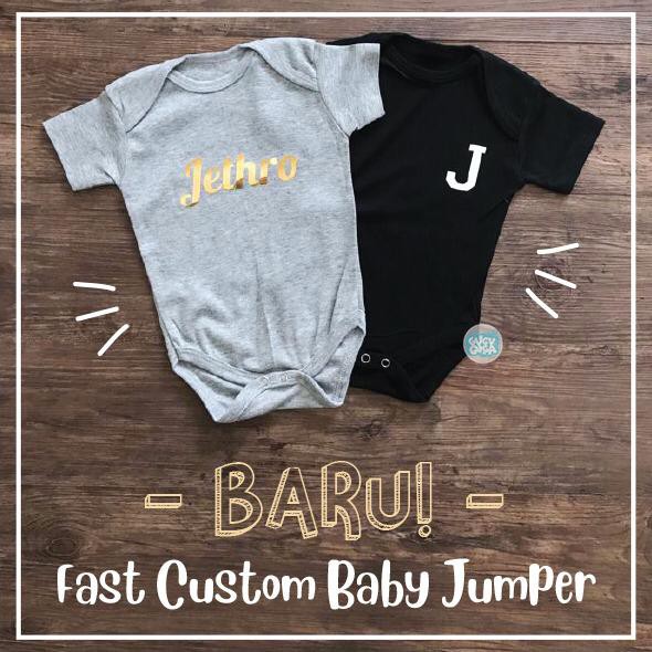  FAST CUSTOM  GUGUGAGA Baju  Bayi  Jumper Bayi  Custom  