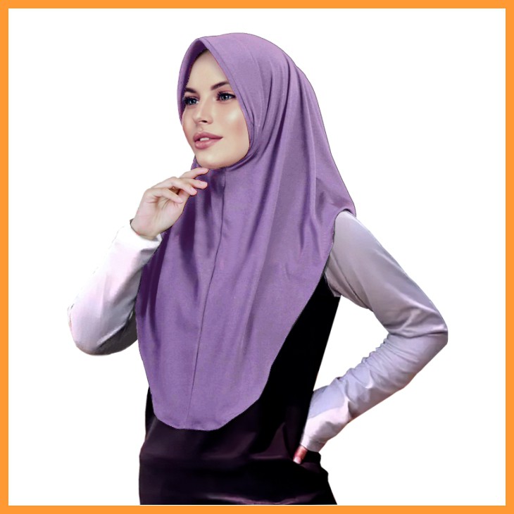 Hijab Sport Panjang | Bahan Jersey