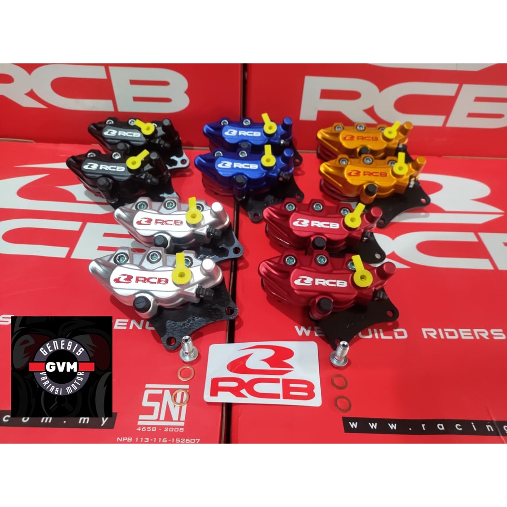 Kaliper RCB RacingBoy S series 2 piston ninja r / ninja rr depan belakang