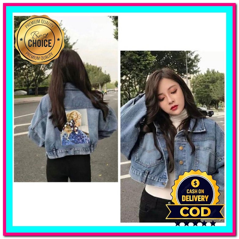 Jaket Jins Anak Perempuan Crop Jaket Anak Cewek Murah Jaket Anak Perempuan Terbaru Jacket Jins Anak 