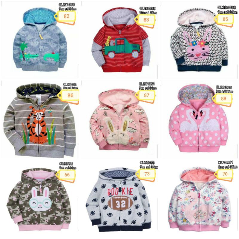 Jaket Mantel 9 Bulan Bayi Anak Catell Love ETALASE 2