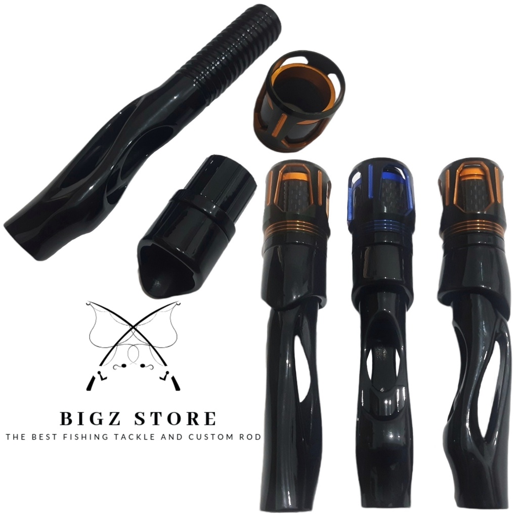 REEL SEAT SPINING + MAHKOTA ALU RING SIZE 16 NON FUJI UNTUK BAHAN CUSTOM JORAN