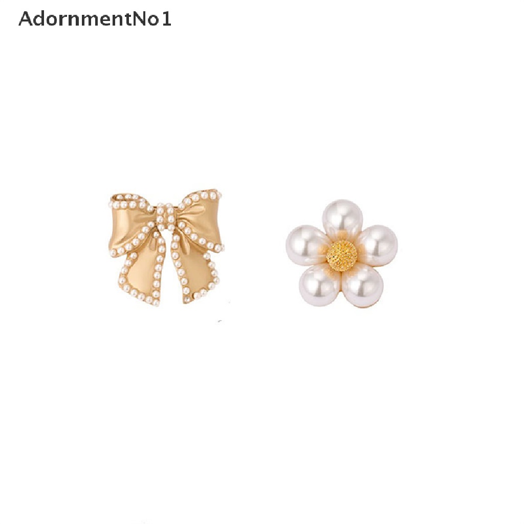 (AdornmentNo1) Bros / Pin Gaya Baroque Bentuk Pita Aksen Mutiara Imitasi Untuk Wanita / Pesta Pernikahan