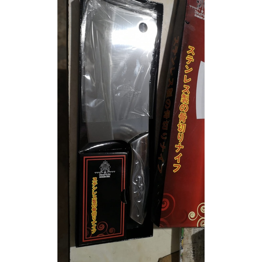 Pisau Daging Super Tajam Pencacah Tulang Daging Golok Stainless