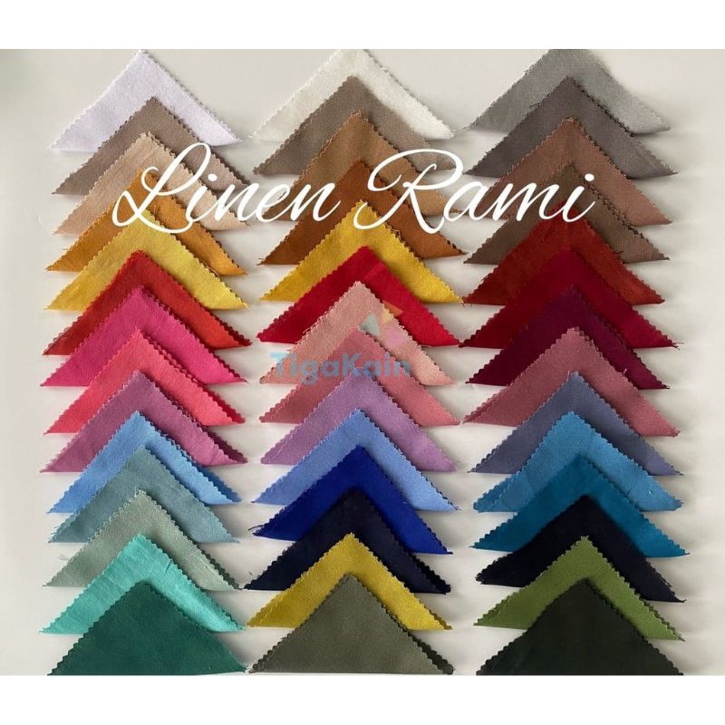 Kain Meteran - Linen Rami Bahan Katun Linen