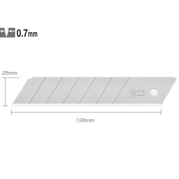 

Spesial Refill 25Mm Spare Blade Hb-5B(5Pcs Pack With Blister Pack) Olfa Diskon
