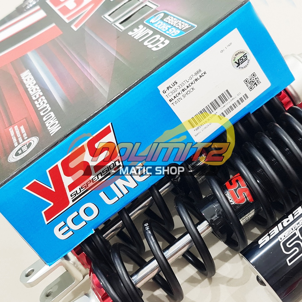 Shock YSS G Plus Eco Line Black Edition 335mm Shockbreaker NMAX OLD