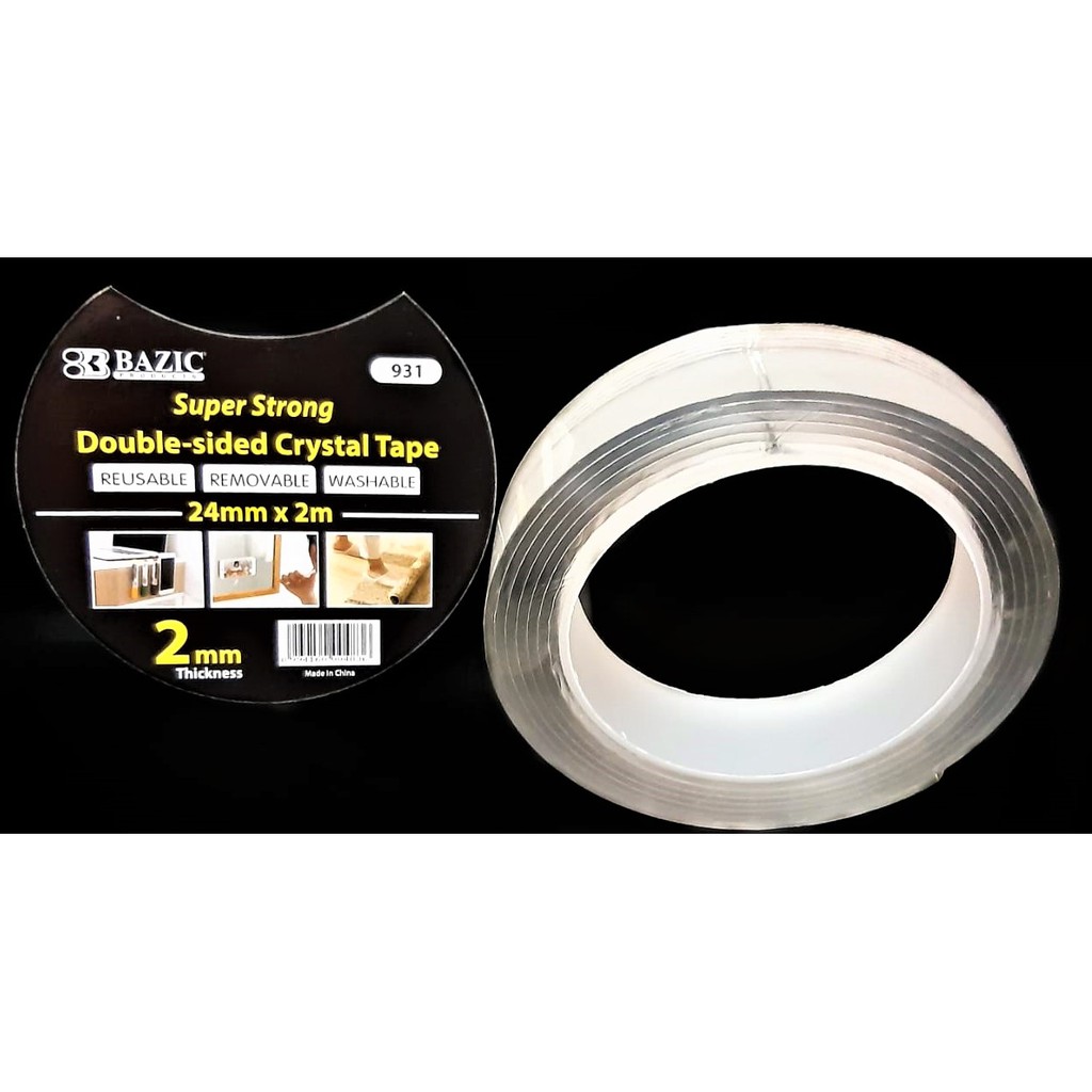 

DOUBLE TAPE FOAM NANO TRANSPARANT BENING SUPER STRONG AJAIB 24 MM ( 2MM ) 931 REUSABLE MOUNTING TAPE