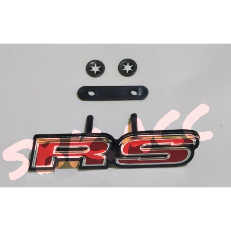 Logo Emblem RS Grill Depan Honda/ Logo RS Mobilio Brio Jazz