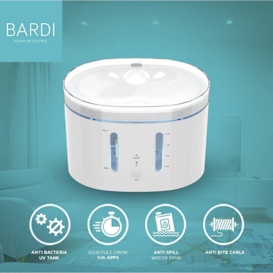 Bardi Smart WIFI Water Fountain (Dispenser Minuman Anjing/kucing )