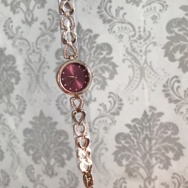 OST KOREA jam tangan wanita rose gold merk ost korea female watch