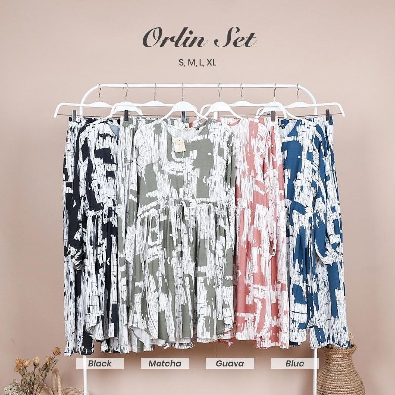 ORLIN SET by vka_id womenwear pajamas setelan katun rayon