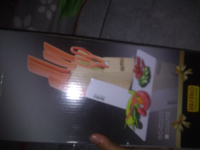 Bistro Bo1318 Pisau Set Stainles Gagang Warna