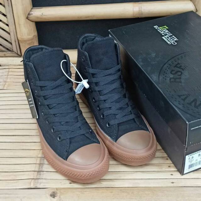 Converse CTII High black gum premium BNIB tag Vietnam 40/41/42/43/44