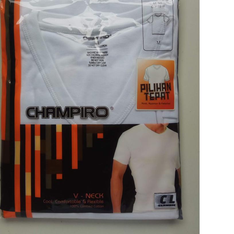 ♘ Kaosdalam pria Champiro / Oblong Pria Champiro V neck / Kaos dalam / Oblong Warna ☛