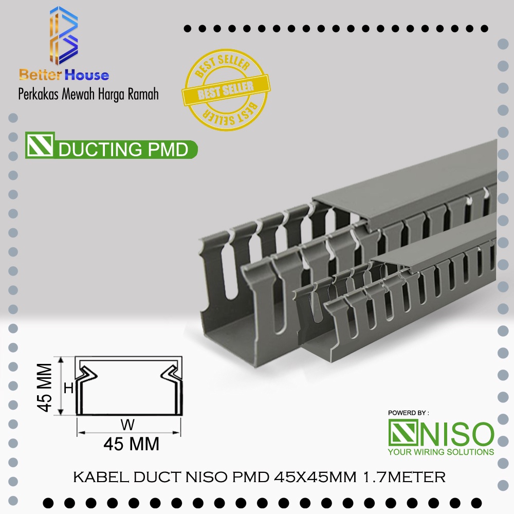 Jual KABEL DUCT KABEL DUCT PANEL LISTRIK PMD NISO / Kabel Duct Sisir