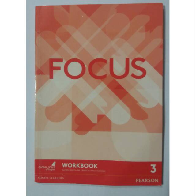 buku bahasa inggris FOCUS 3 workbook  pearson preloved