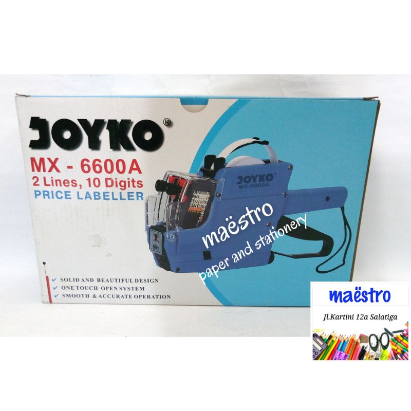 

Joyko MX-6600A Mesin Label 2 Line / Price Labeller / Alat Label