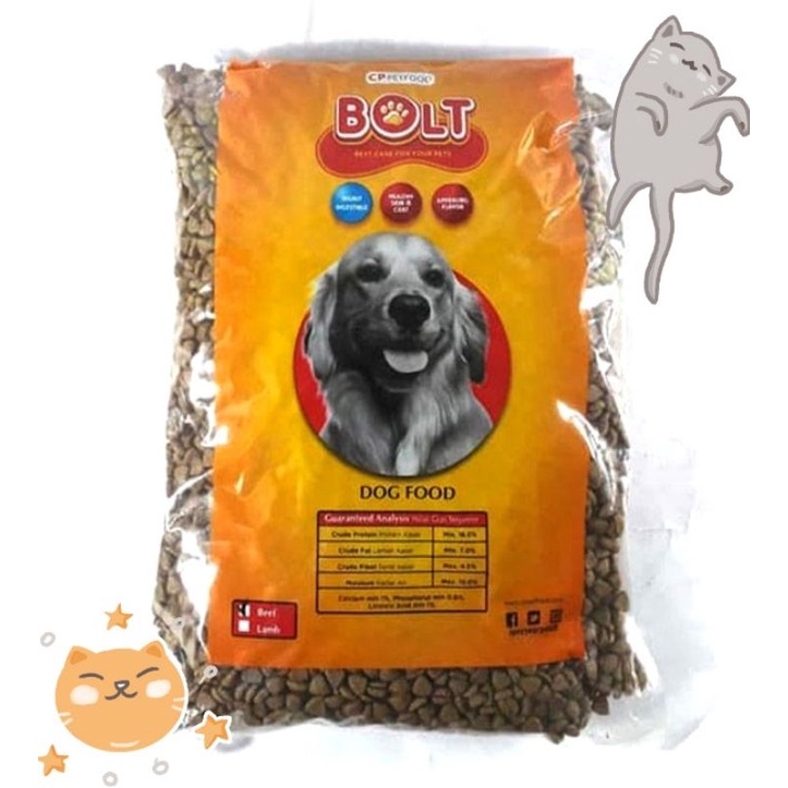 BOLT DOG food pakan anjing 1kg - DOG FOOD DRY FOOD FAVORIT