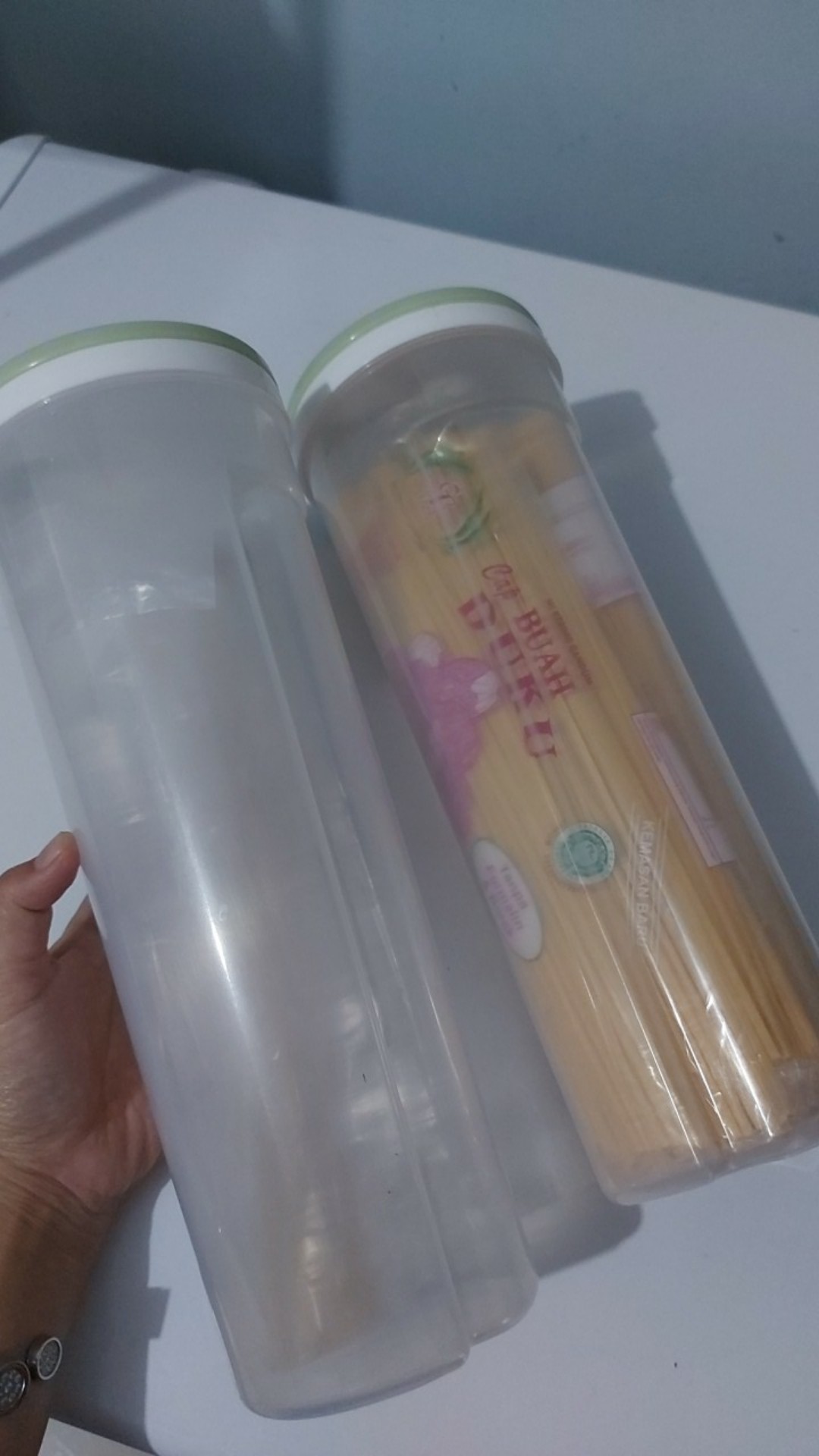 Spaghetti Plastic Noodles Container Grain Cereal Nuts Beans Food Storage Box And Locking Lids