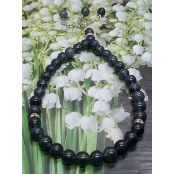 TASBIH BATU LABRADORITE 33 BUTIR 10 MM 100% NATURAL