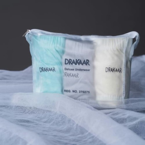 3 Pcs - Celana Dalam DRAKAAR DOMPET Pria | Celana Dalam Laki Laki Dewasa Remaja Drakar Karet Kerut | Open FFF