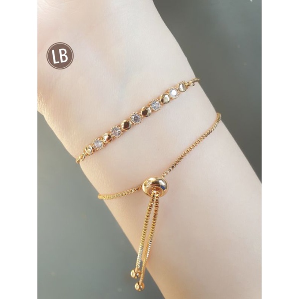 Gelang Tangan Serut Permata Xuping Cantik Dan Simple N20092204