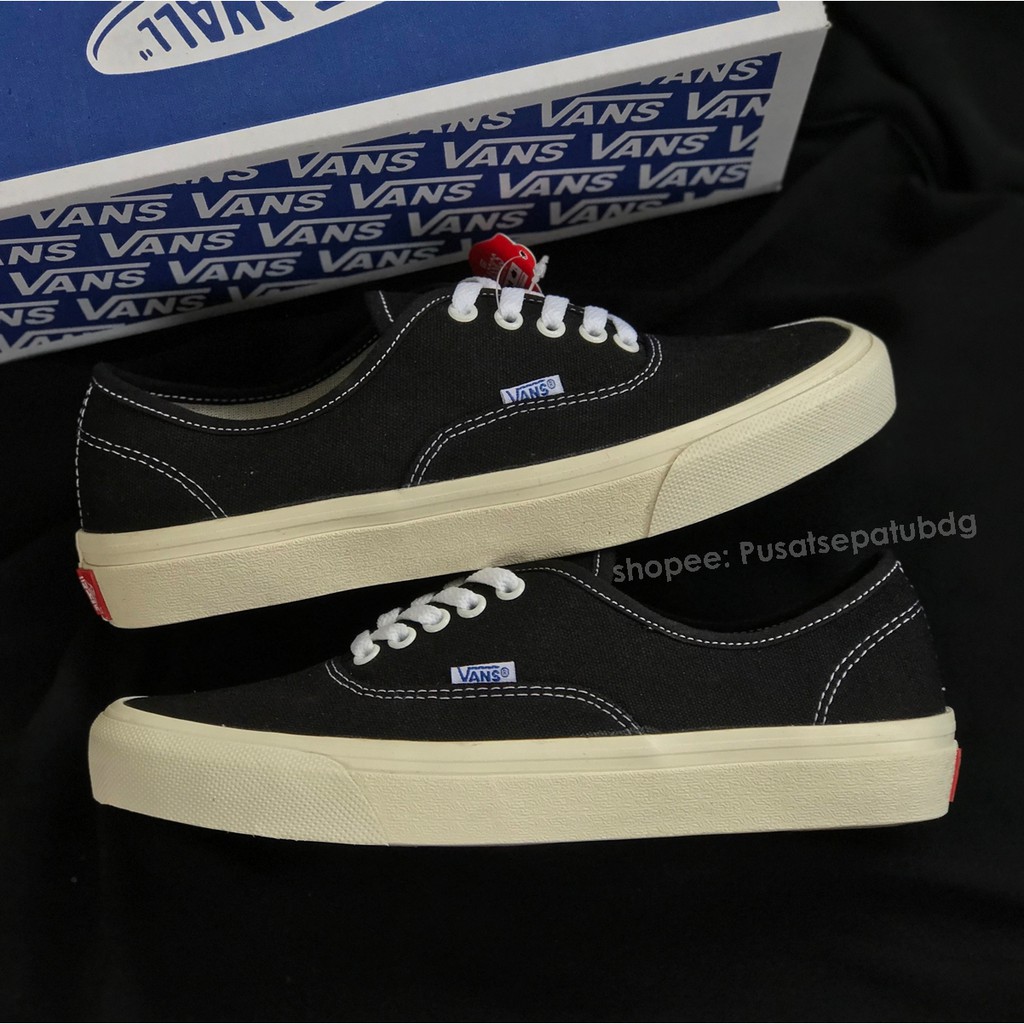 (OBRAL) VANS AUTHENTIC OG LX BLACK WHITE BOX BIRU