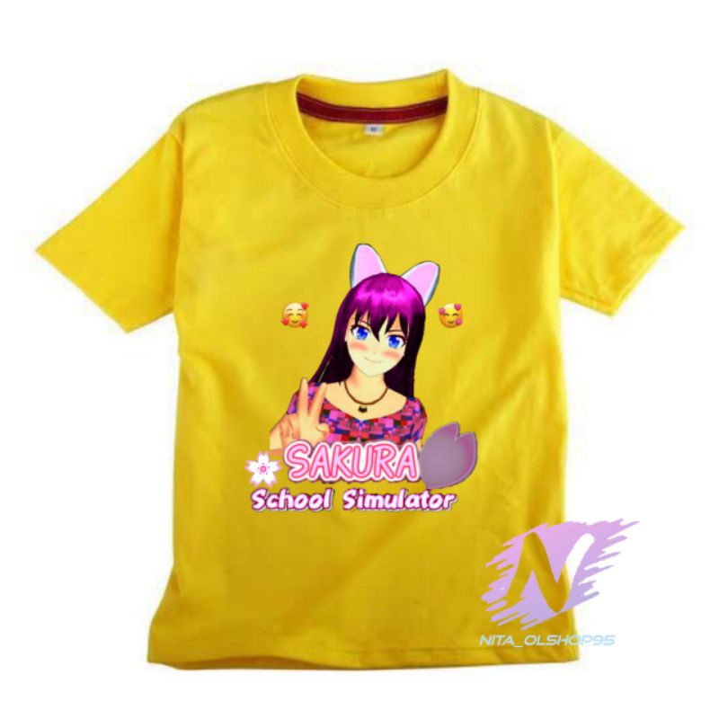 sakura school simulator kaos anak sakura baju sakura