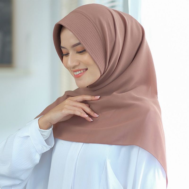 Segitiga instan jilbab segitiga instant dewasa jersey premium grade A hijab dengan Pad dengan Ped se