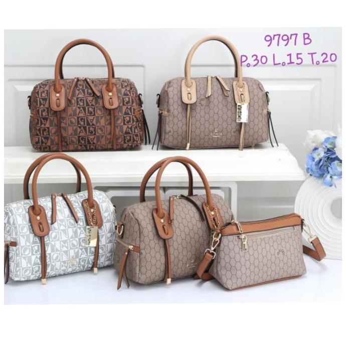 salesalee | NEW ARRIVAL  TAS BONIA SHOULDER BAG SET 2 IN 1 IMPORT 9797B | Shoulder Bag Wanita