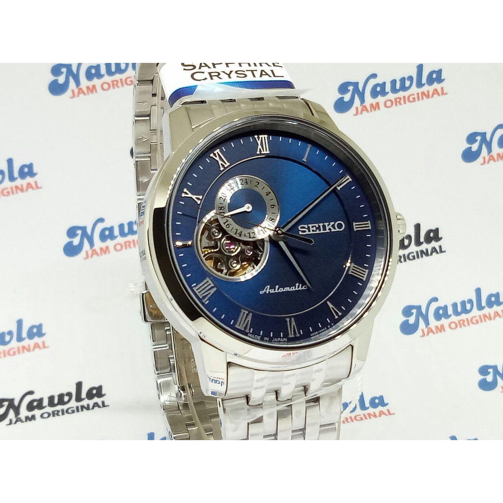 Seiko Presage SSA269J1 Sapphire Blue Open Heart - Jam Tangan Pria SSA269