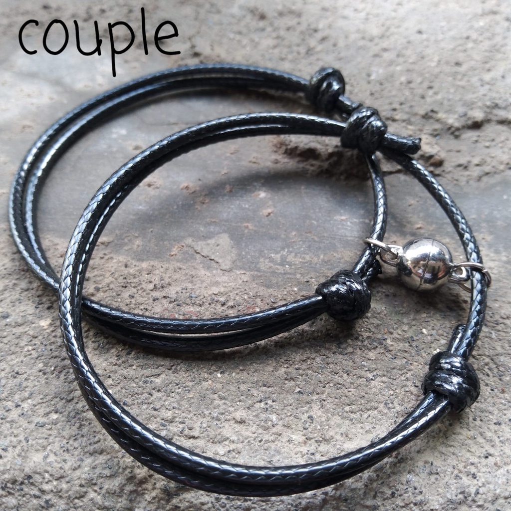 Gelang couple/couple magnet/couple magnet pasangan/gelang tali