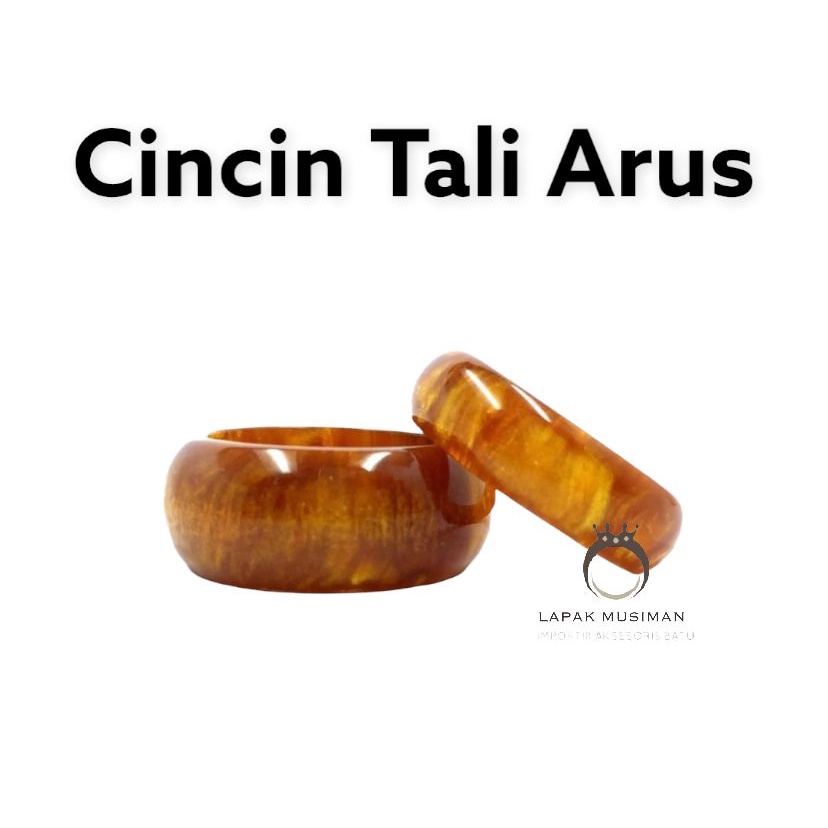 [Bayar di Tempat] CINCIN KAYU TALI ARUS ASLI NATURAL